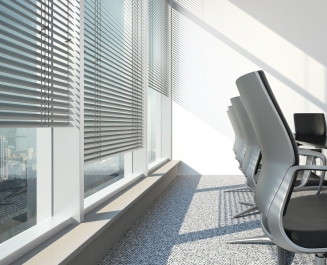 Smart Blinds in meeting Room
